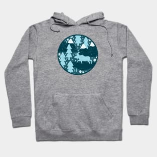 Mountain Moose (Arctic & Denim) Hoodie